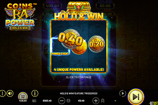 Coins of Ra Power - Hold & Win Graphics Coins of Ra Power - Hold & Win Graphics